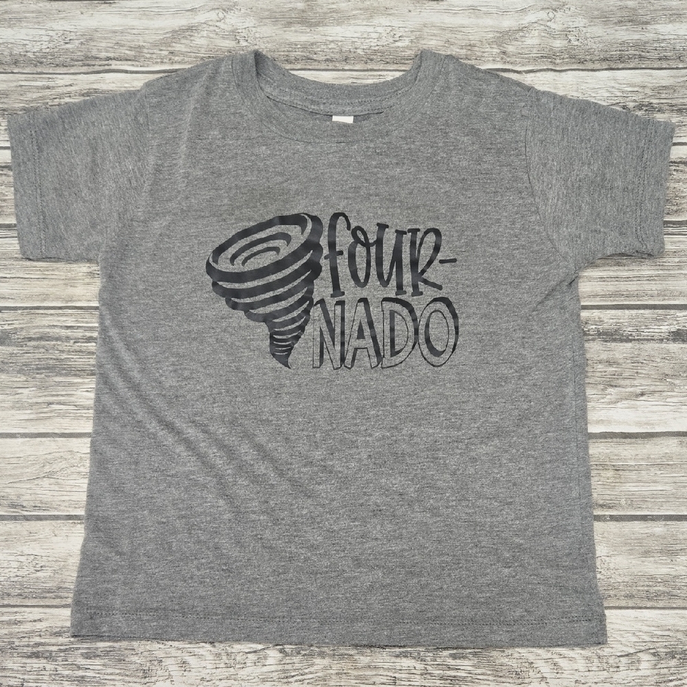 Bella Canvas Gray Tornado Kids Tee